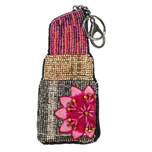 Mary Frances Beaded Coin Purse Easy Open Lobster-Claw Clasp Key Ring NWTs - Picture 1 of 14